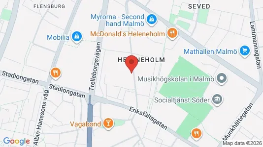 Kontorslokaler att hyra i Sofielund - kort over placeringen