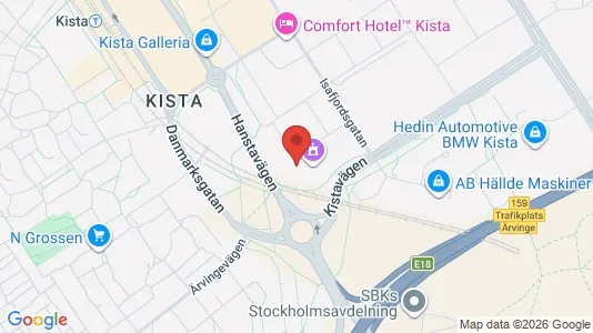 Kontorslokaler att hyra i Västerort - kort over placeringen